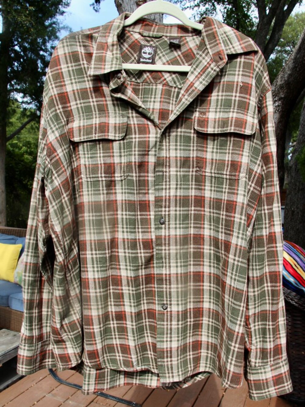 Men's Timberland plaid shirt size XLT